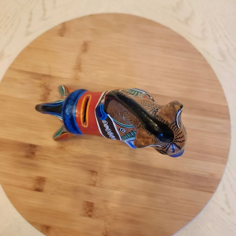 Vintage Hand Painted Ceramic Horse Coin Bank image indicator(6)