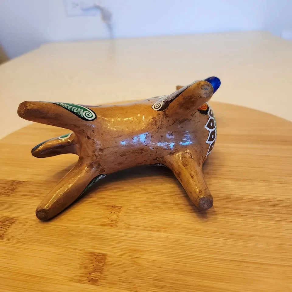 Vintage Hand Painted Ceramic Horse Coin Bank image indicator(7)