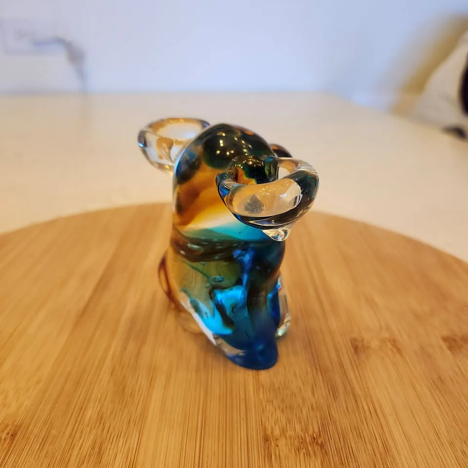 Multi-color Glass Dog Candle Holder image indicator(4)