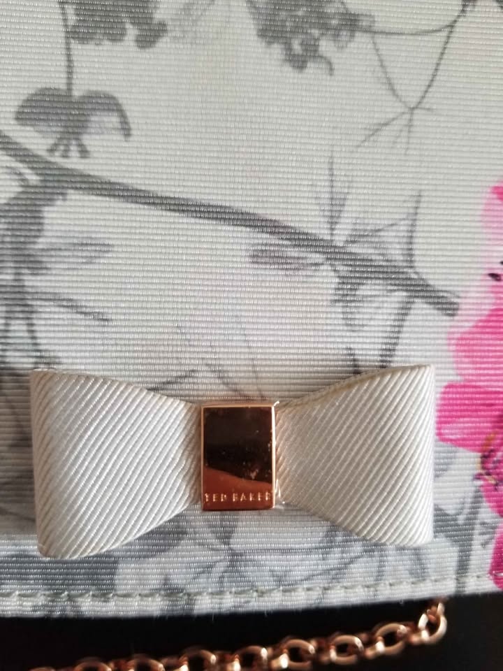 Ted Baker grey & pink floral purse - photo 4