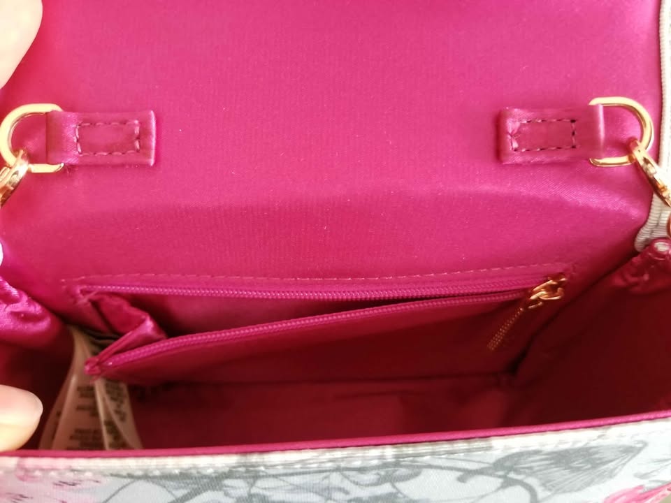 Ted Baker grey & pink floral purse - photo 5