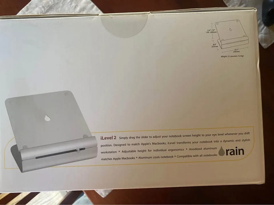 NEW Rain Design iLevel 2 adjustable laptop stand image indicator(2)