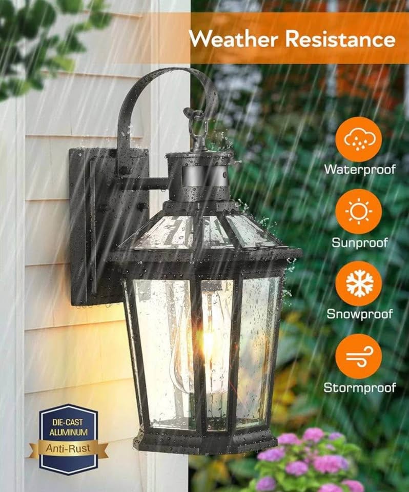 Modern Outdoor Wall Lights – 2-Pack Motion Sensor - photo 4