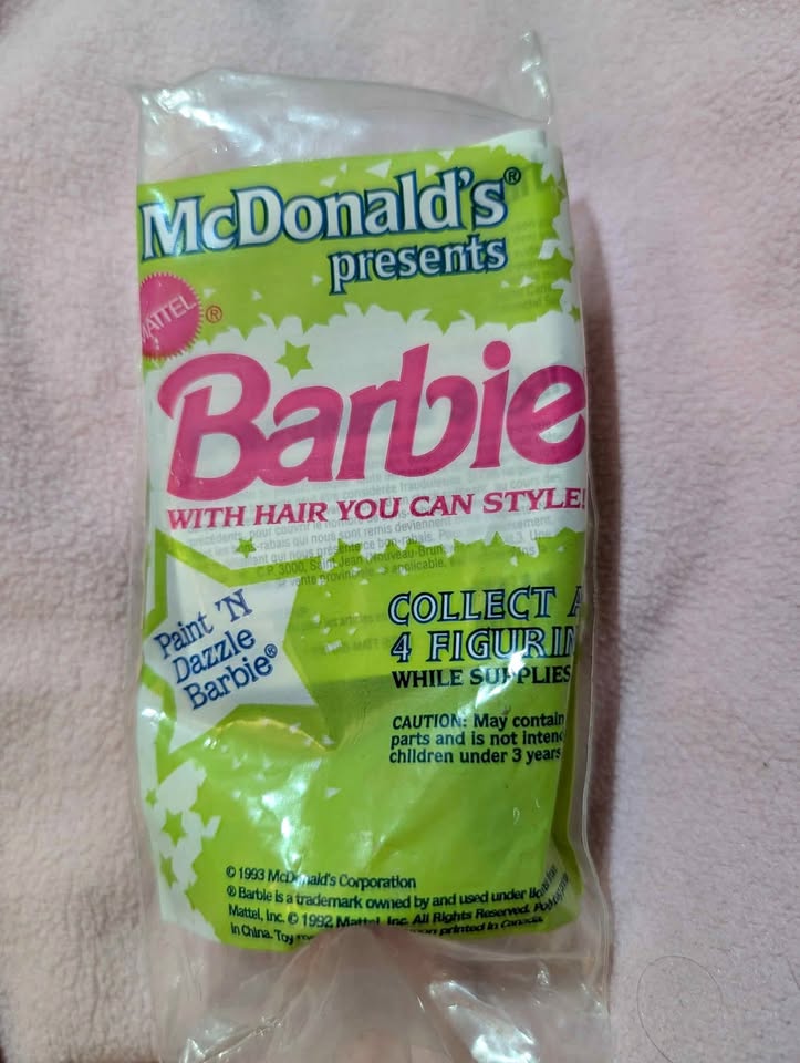 McDonald's barbie paint n dazzle toy collectible