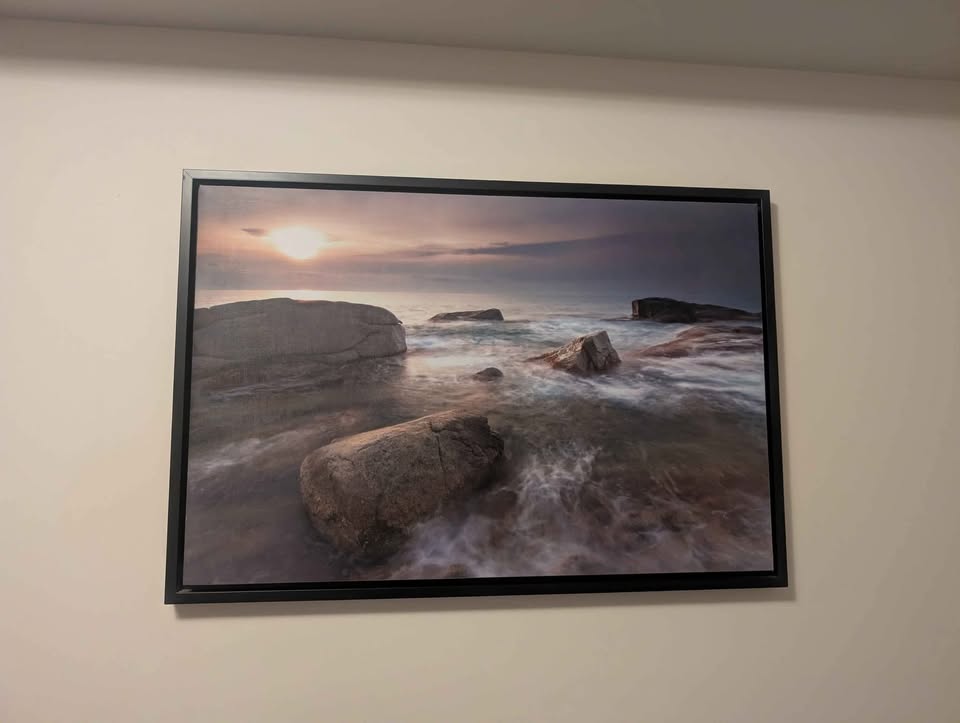 Large Scenic Wall Art – Serene Mountain & Water Landscape (38"x2 - photo 2
