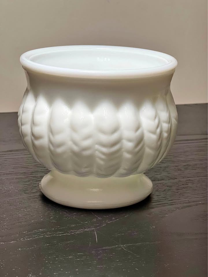 Vintage RANDALL White Milk Glass Planter/Bowl