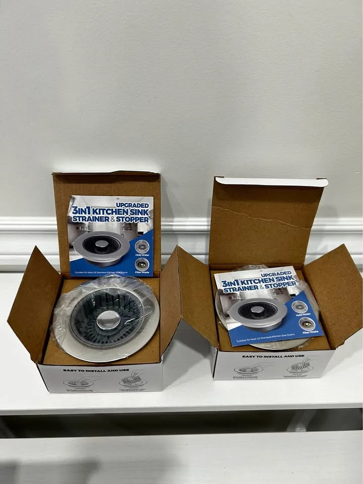 3 in 1 kitchen sink strainer and stopper