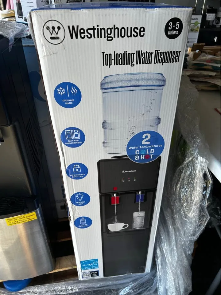 Top loading hot and cold water dispenser image indicator(3)
