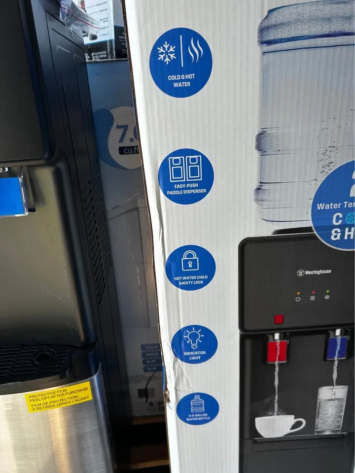 Top loading hot and cold water dispenser image indicator(4)