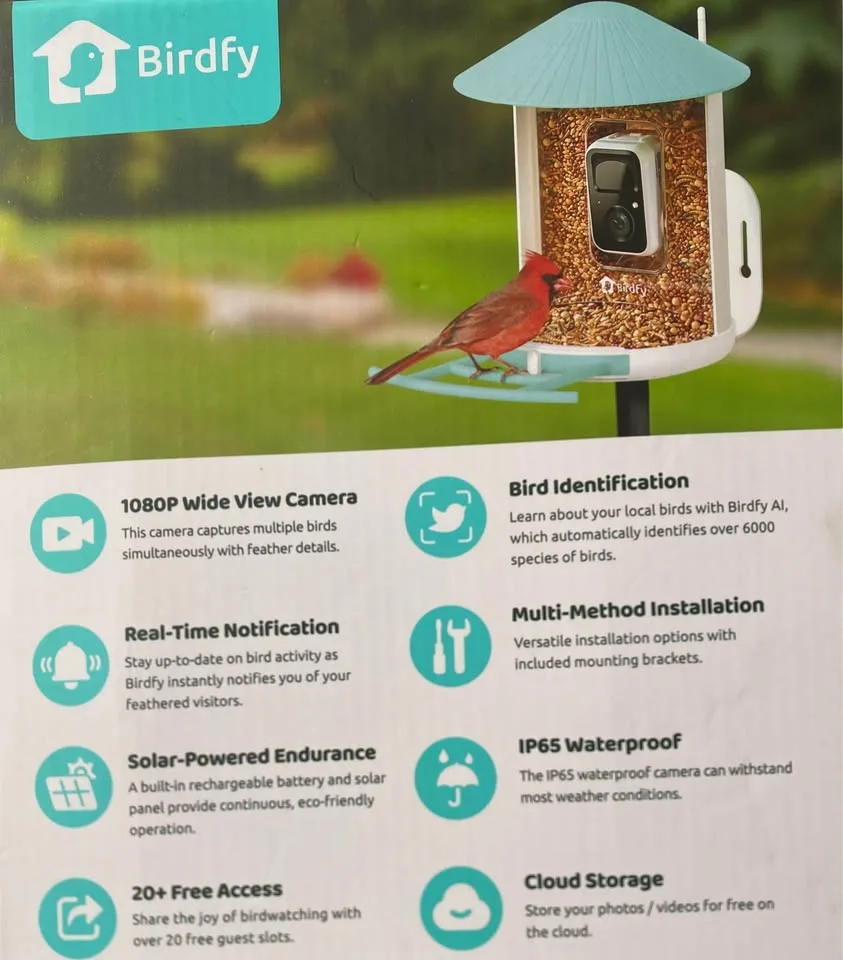 NETVUE by Birdfy Smart Bird Feeder with Camera image indicator(3)