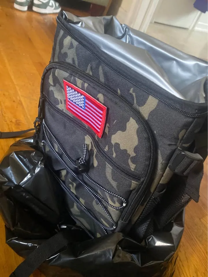 Tactical Backpack Cooler,Lunch Backpack for Men Adults Work with image indicator(2)