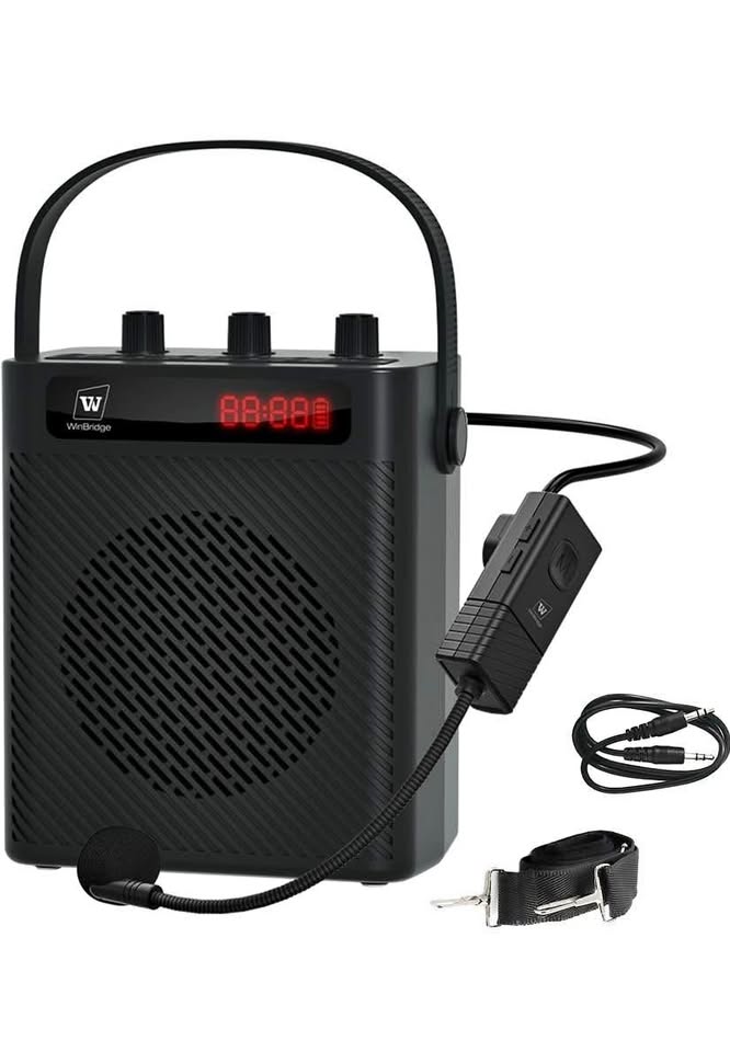 Voice Amplifier with Wireless Microphone - Portable Bl