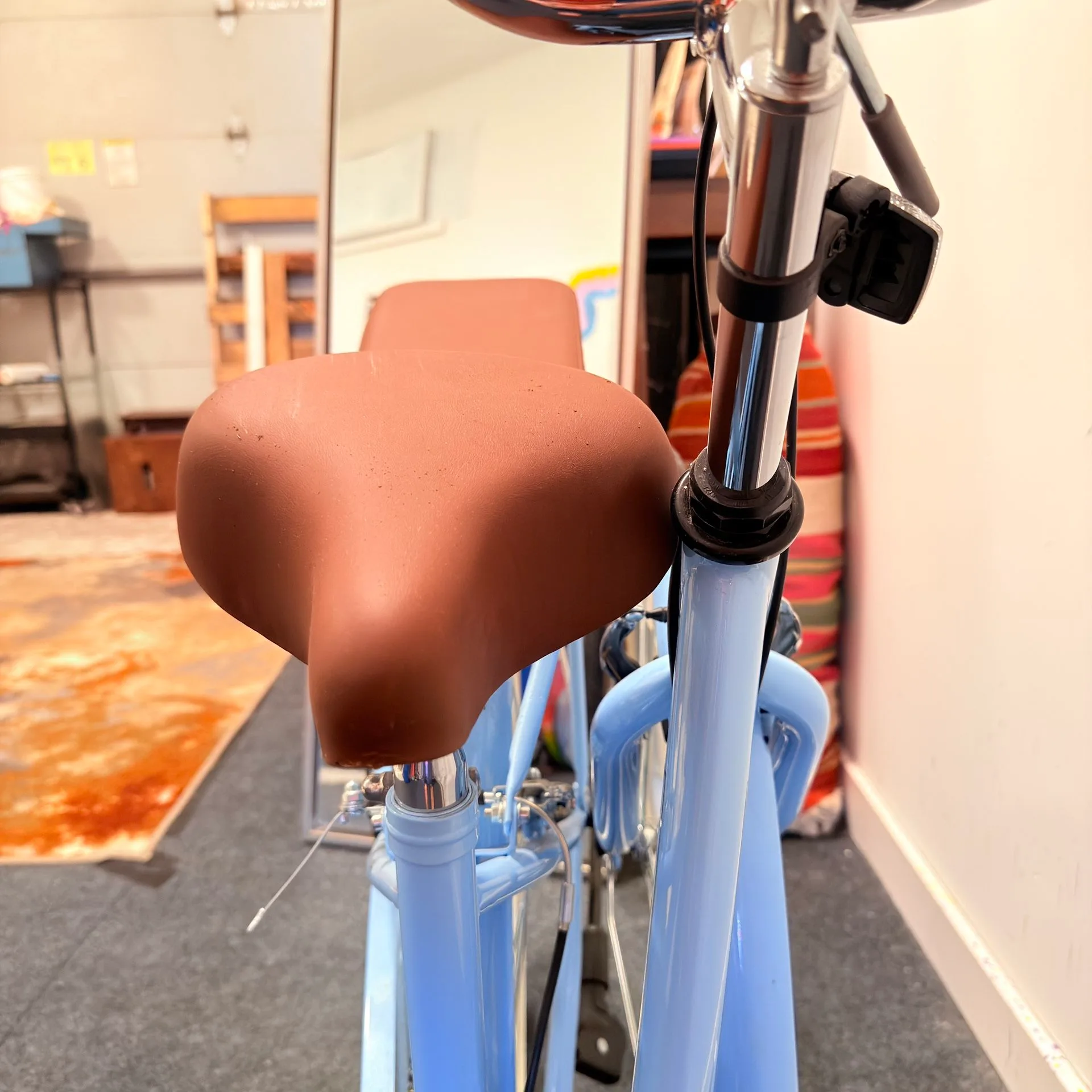 Foldable City Bike - K+POP Step-Through - Sky Blue - 7-Speed image indicator(11)