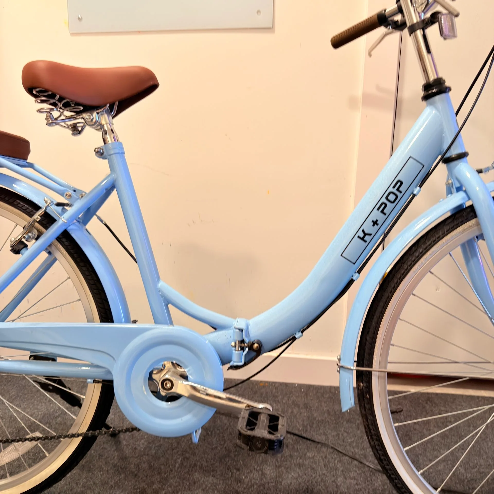 Foldable City Bike - K+POP Step-Through - Sky Blue - 7-Speed image indicator(2)