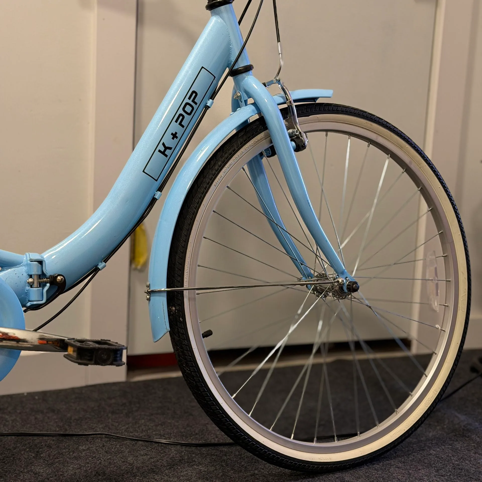 Foldable City Bike - K+POP Step-Through - Sky Blue - 7-Speed image indicator(3)
