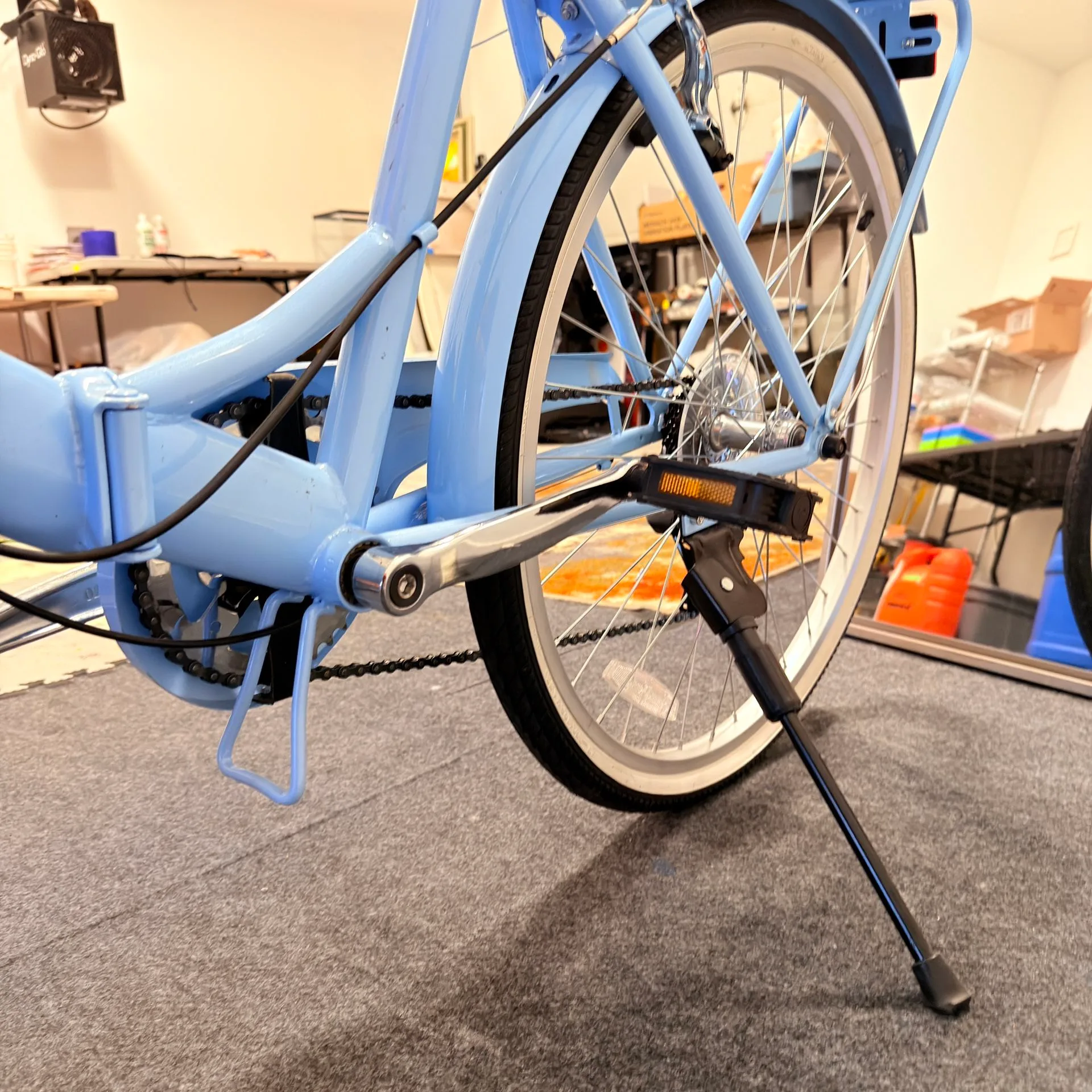 Foldable City Bike - K+POP Step-Through - Sky Blue - 7-Speed image indicator(7)