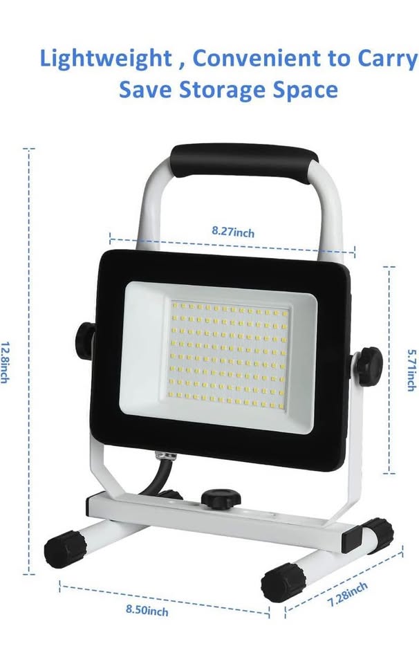 UFOND 6000 Lumen LED Work Light with Stand,60W Waterproof Flood - photo 2