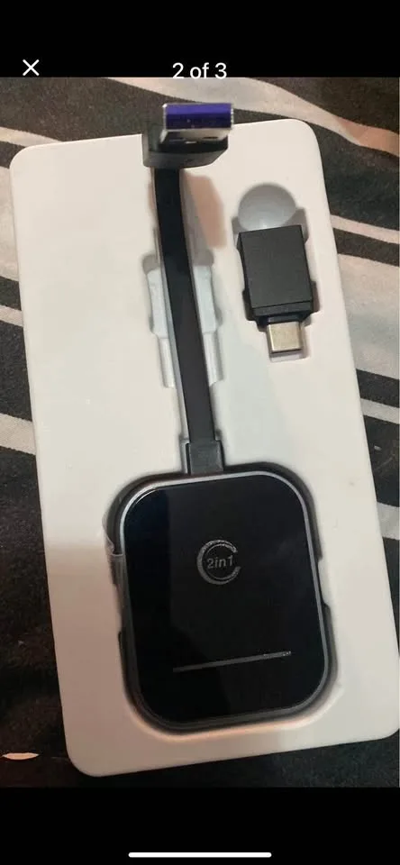 2-in-1 Wireless Carplay Adapter for iPhone & Android, Converts W image indicator(3)