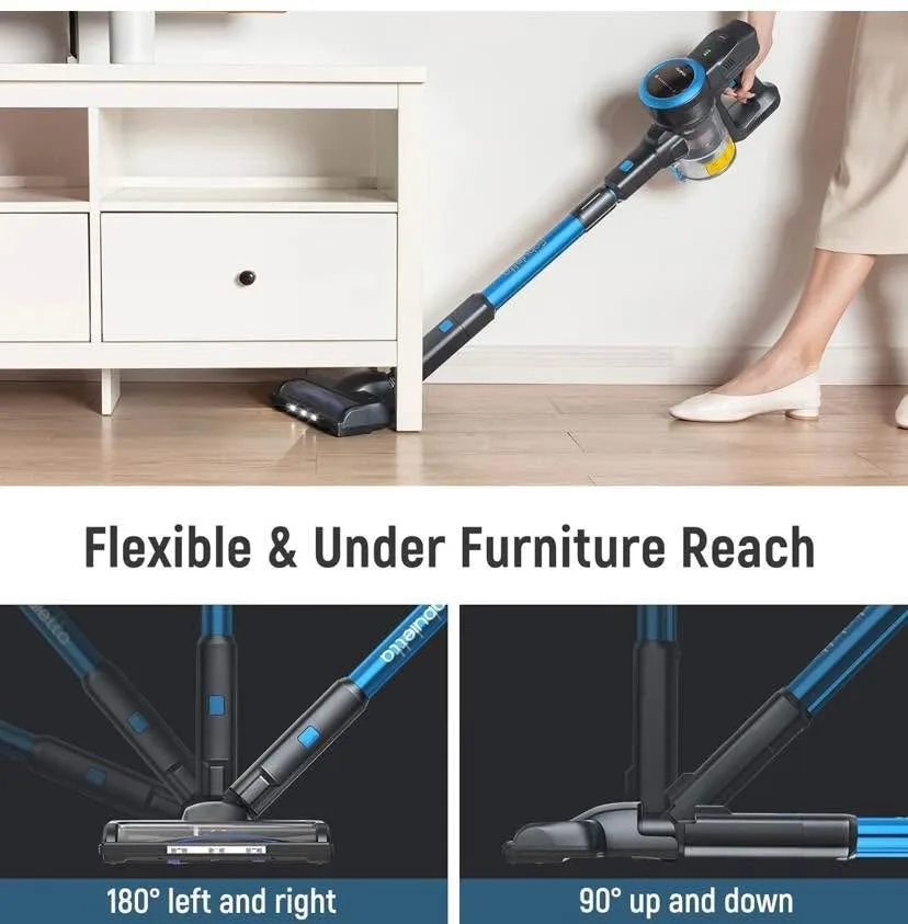 FABULETTA Cordless Vacuum Cleaner, 35Kpa Vacuum Cleaners for Hom image indicator(4)