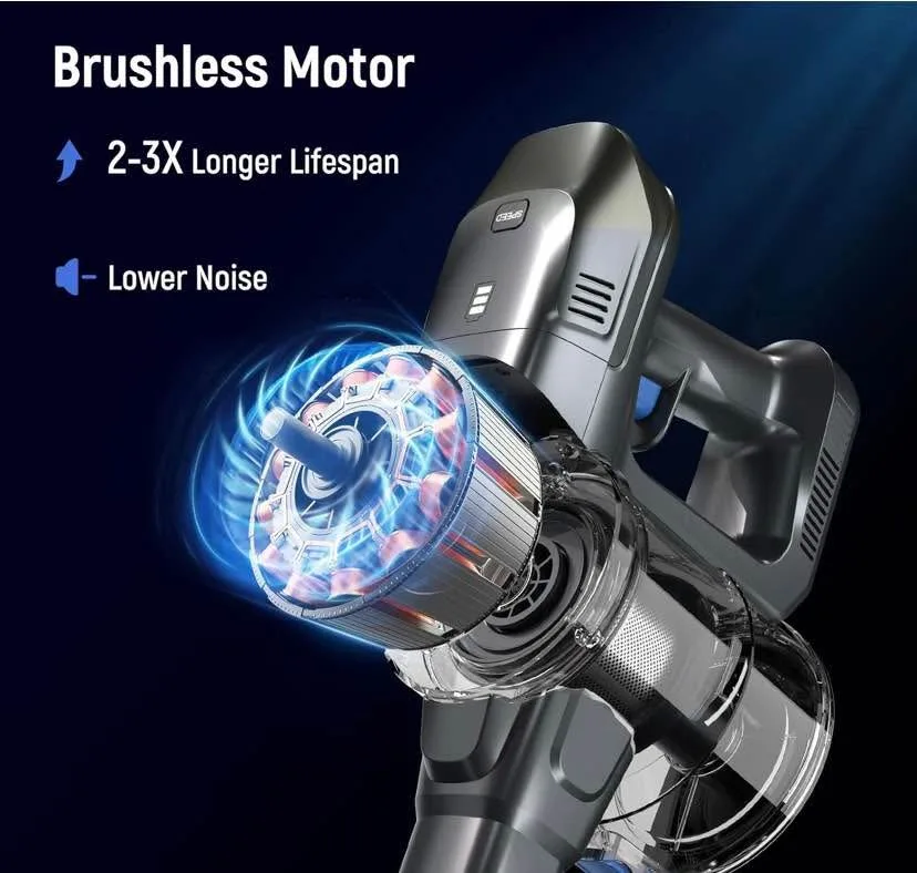 FABULETTA Cordless Vacuum Cleaner, 35Kpa Vacuum Cleaners for Hom image indicator(6)