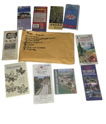 Road Maps - Ontario, Canada, California, Ohio