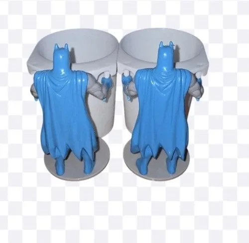 Vintage Burger King Batman Plastic Cup Figure Mug 1988 image indicator(3)