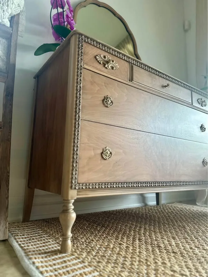 Restored Light Wood Antique Dresser image indicator(3)