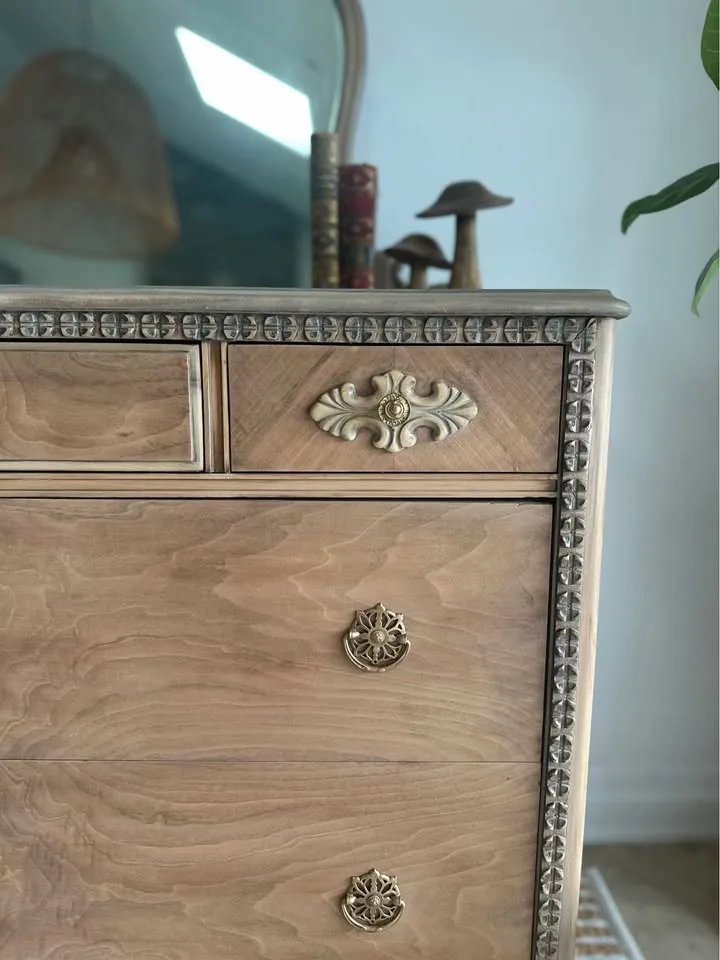 Restored Light Wood Antique Dresser image indicator(5)