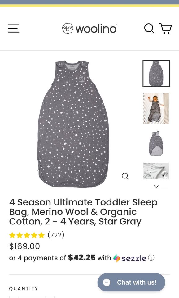 Woolino Sleep Bag/Sac 2-4 years - photo 4