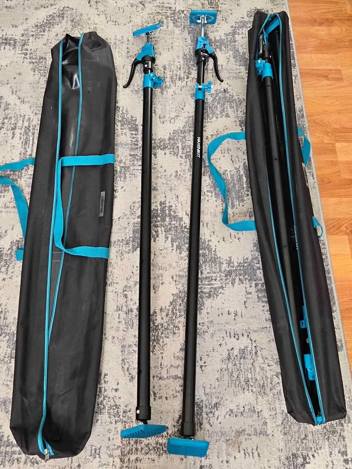 4 pcs MAXENIKIT Third Hand Support Pole Heavy Duty. thumbnail