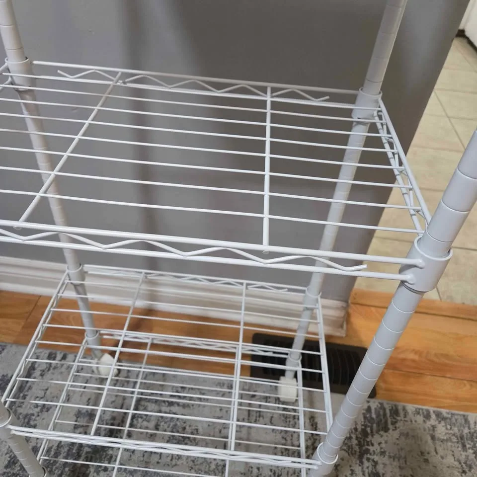 Home Basics Wire Shelving Storage Unit (4 Tier, White) image indicator(4)