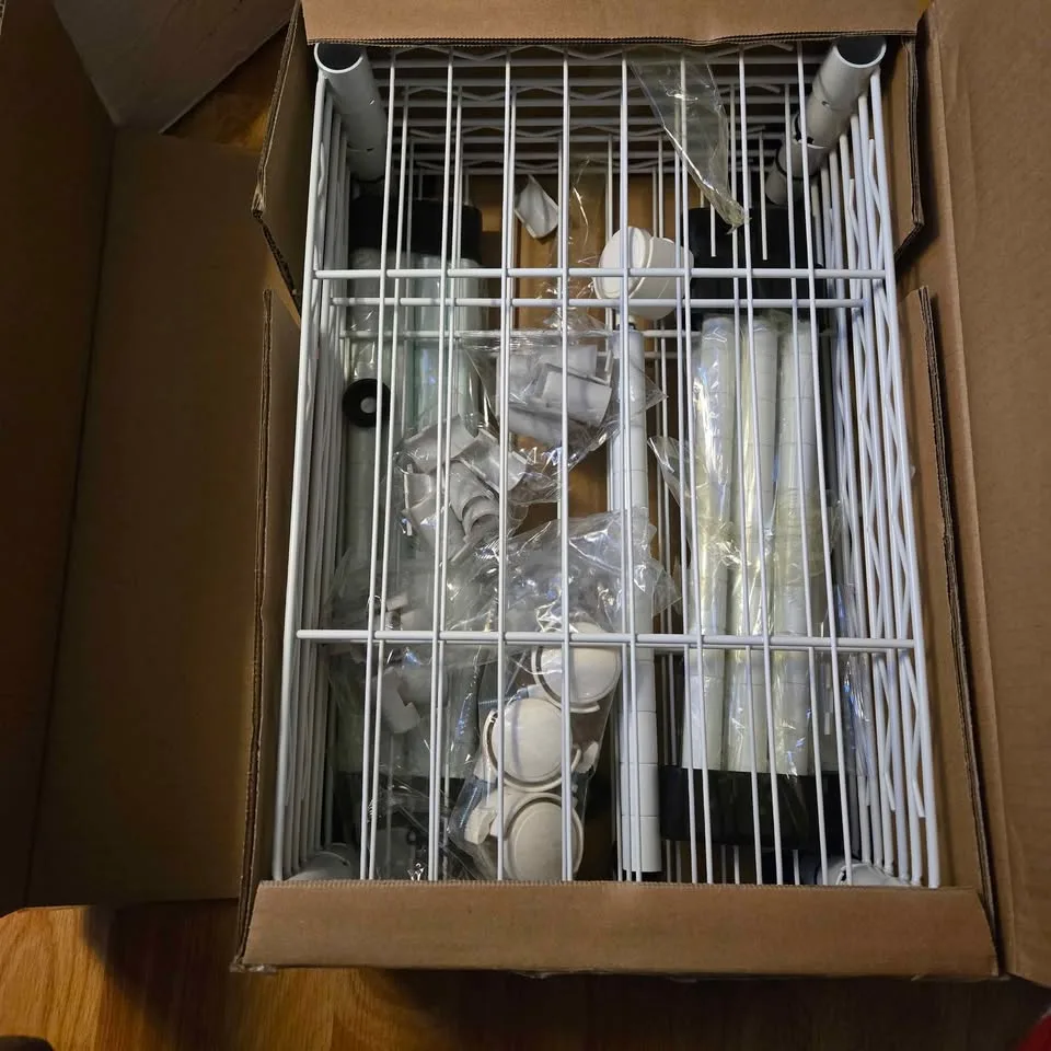 Home Basics Wire Shelving Storage Unit (4 Tier, White) image indicator(5)