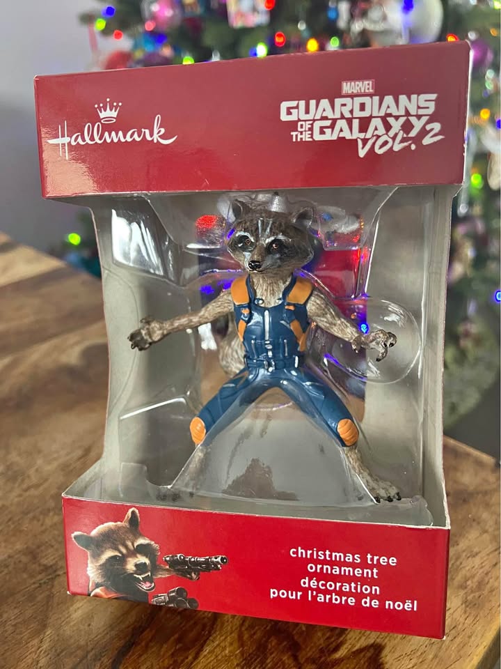 LIKE NEW: Guardians of the Galaxy Rocket Ornament