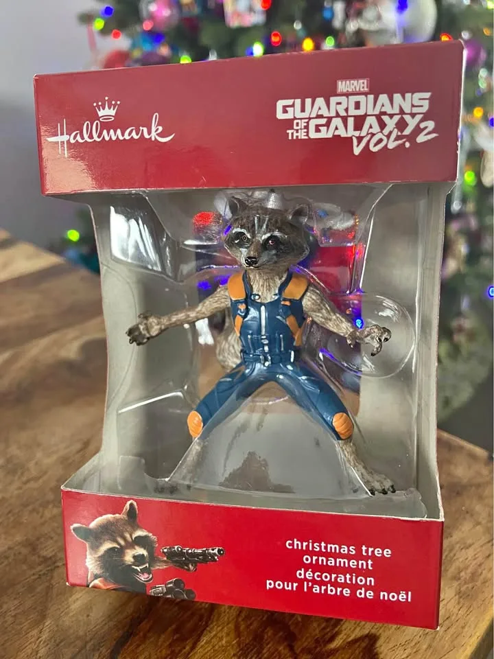 LIKE NEW: Guardians of the Galaxy Rocket Ornament thumbnail