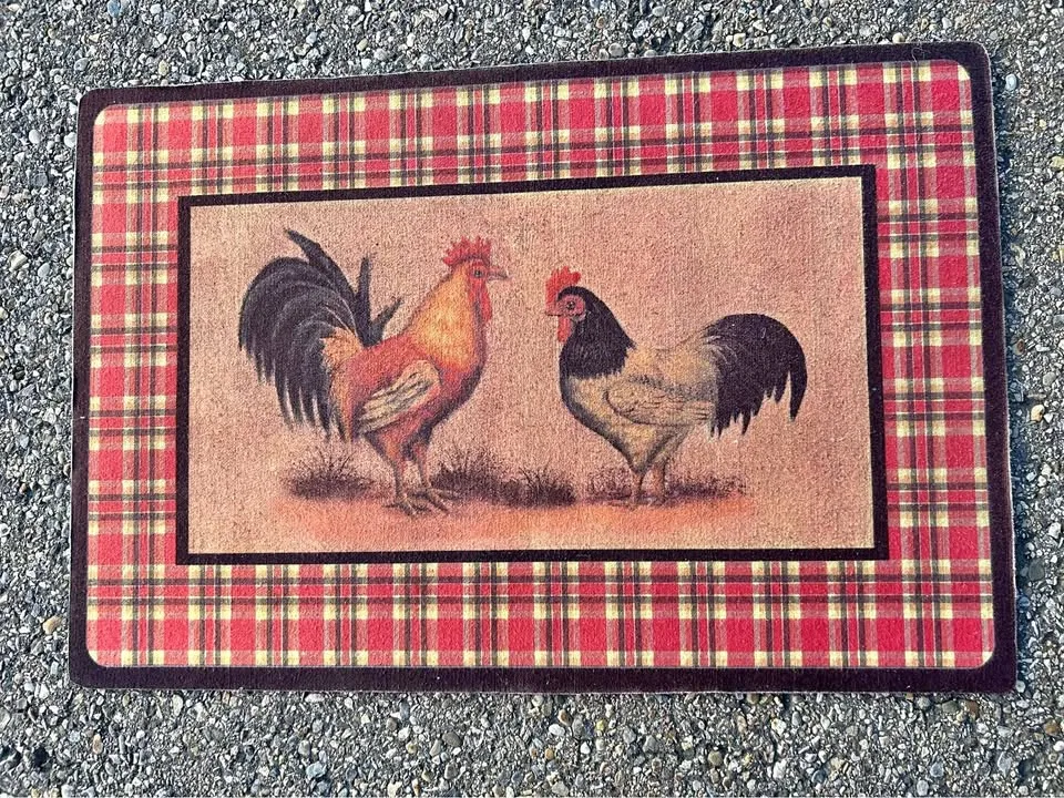 Rooster mat for kitchen or front door thumbnail