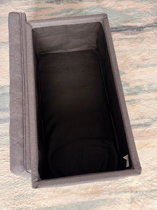 Moving Sale - Grey Ottoman Bench with Storage - photo 3