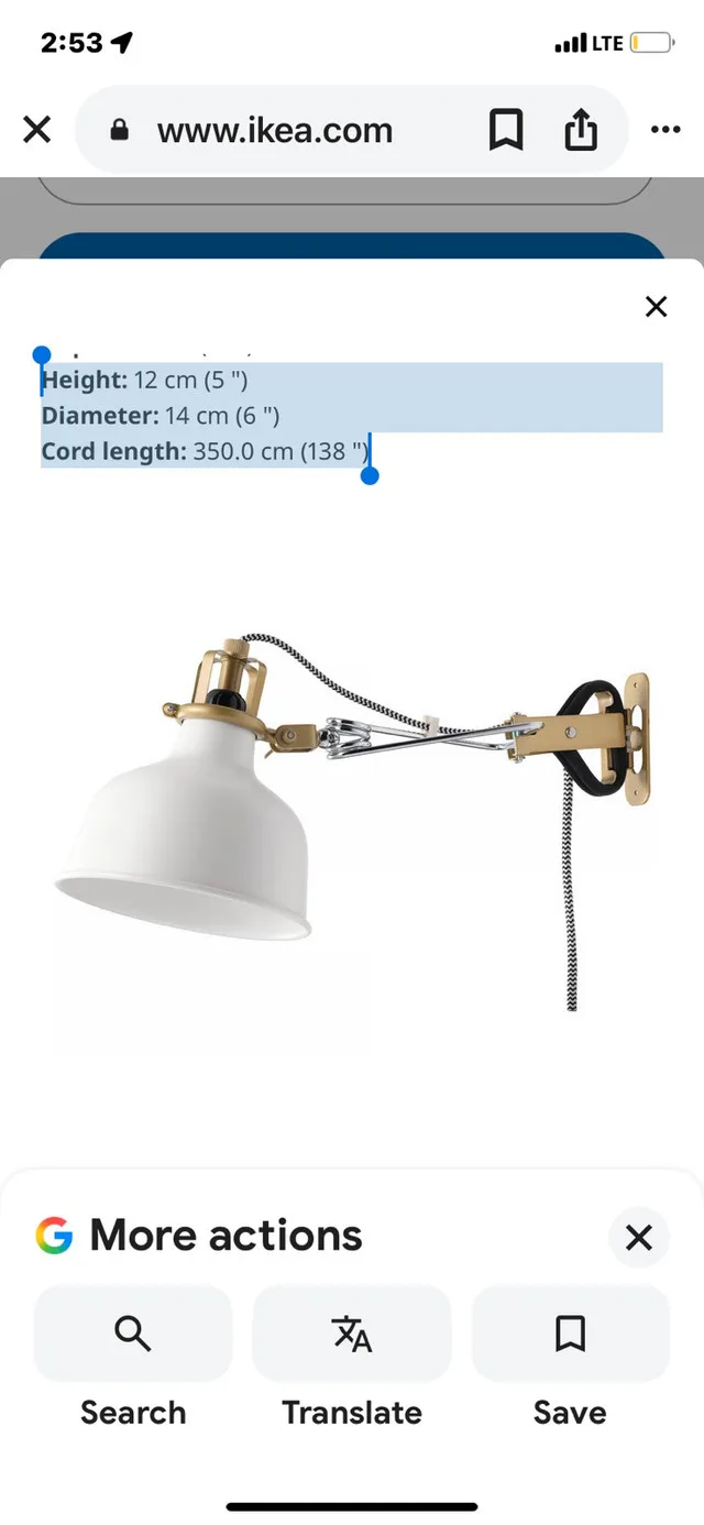 RANARP Ikea Clip Lamp (New) image indicator(3)
