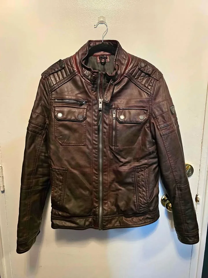 Men's Projek Raw Vegan Leather Jacket S