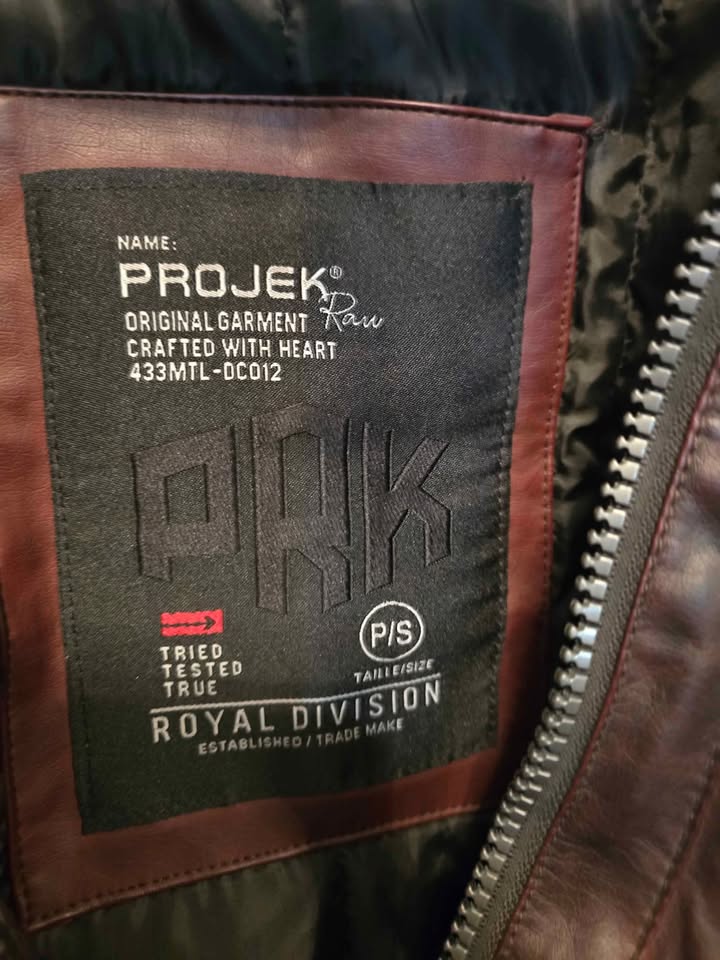 Men's Projek Raw Vegan Leather Jacket S - photo 3