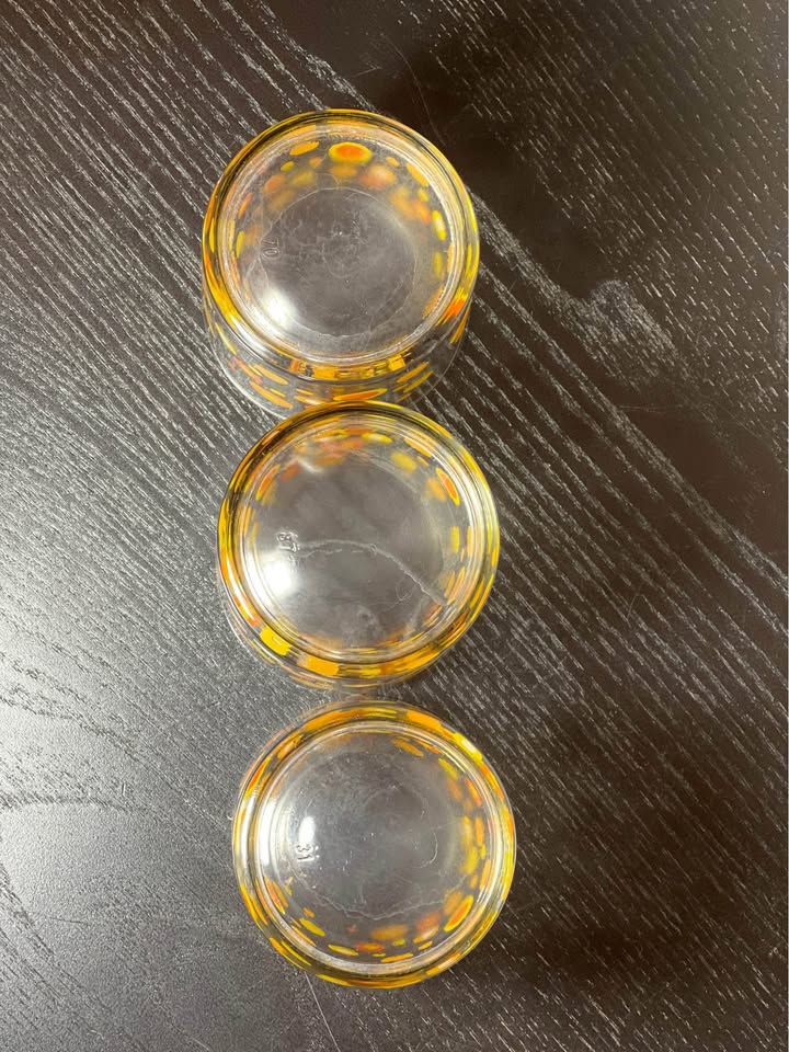 1970s Mod Polka Dot Glasses - Set of 3 - photo 4