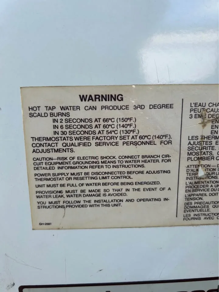 John Wood 30-Gallon Electric Hot Water Tank image indicator(6)