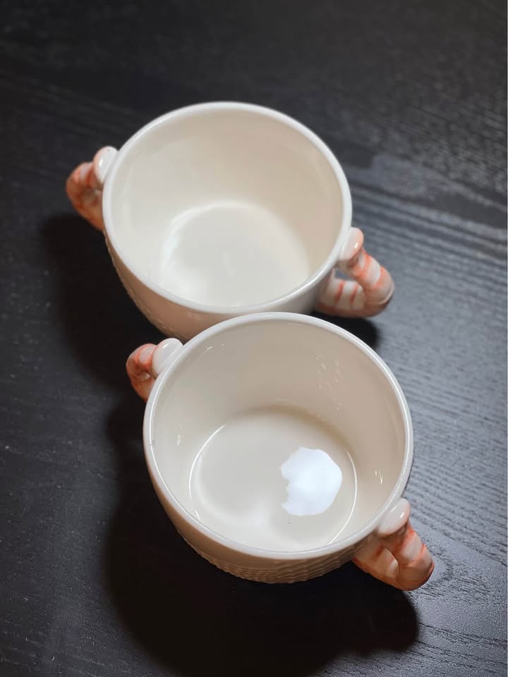 Shafford Sea Fare shrimp tail soup bowls 1986 - photo 2
