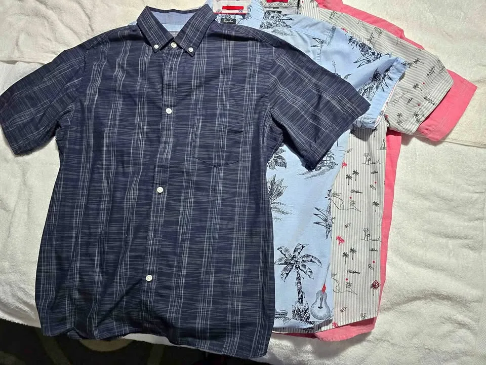 Lot of 4 Men's Short-Sleeve Shirts M