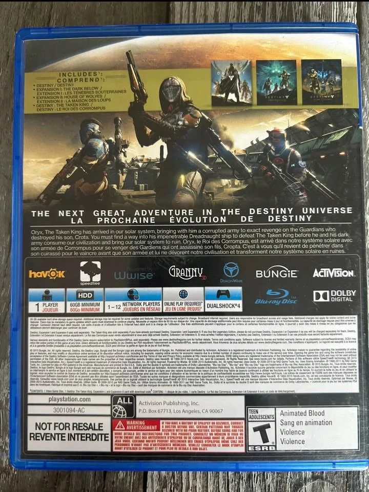 Destiny: The Taken King Legendary Edition Sony PlayStation 4 image indicator(2)