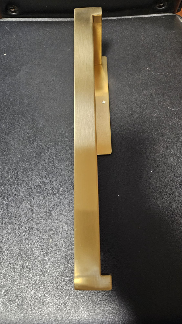 Brushed Gold 9” Hand Towel Holder – Brand New | $25