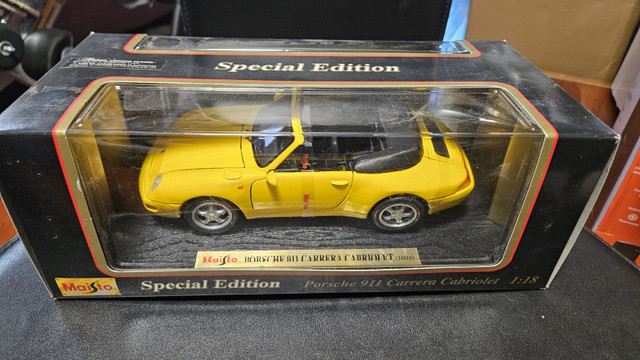 Maisto 1:18 Porsche 911 Carrera Cabriolet – Yellow | BNIB | $85