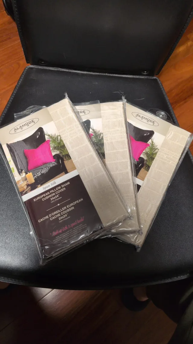 3 Brand New Pillow Shams – 24x24 | $20 for All thumbnail