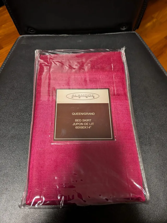 Alamode Home Bedskirt – Queen Size | 14” Drop | New in Package thumbnail