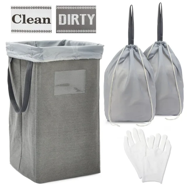 Juvale 5-Piece Large Collapsible Laundry Hamper – $25 thumbnail