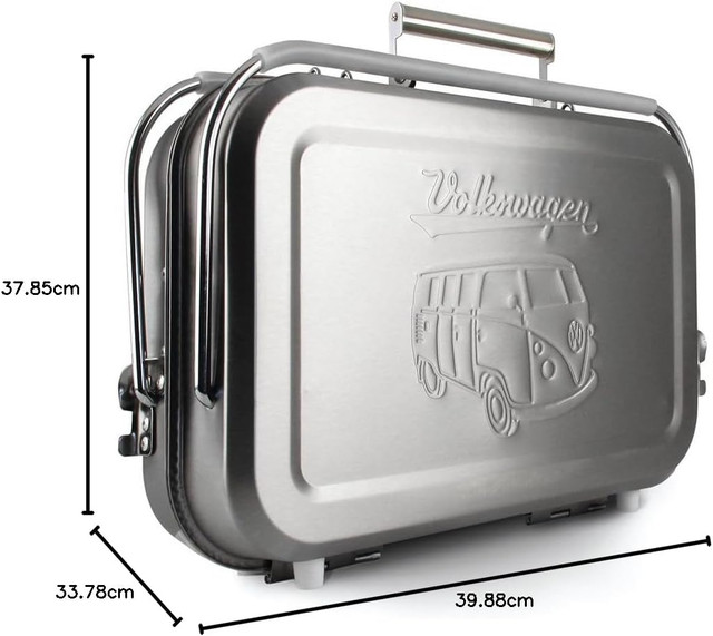 Volkswagen Portable Suitcase Grill – T1 Bus Design